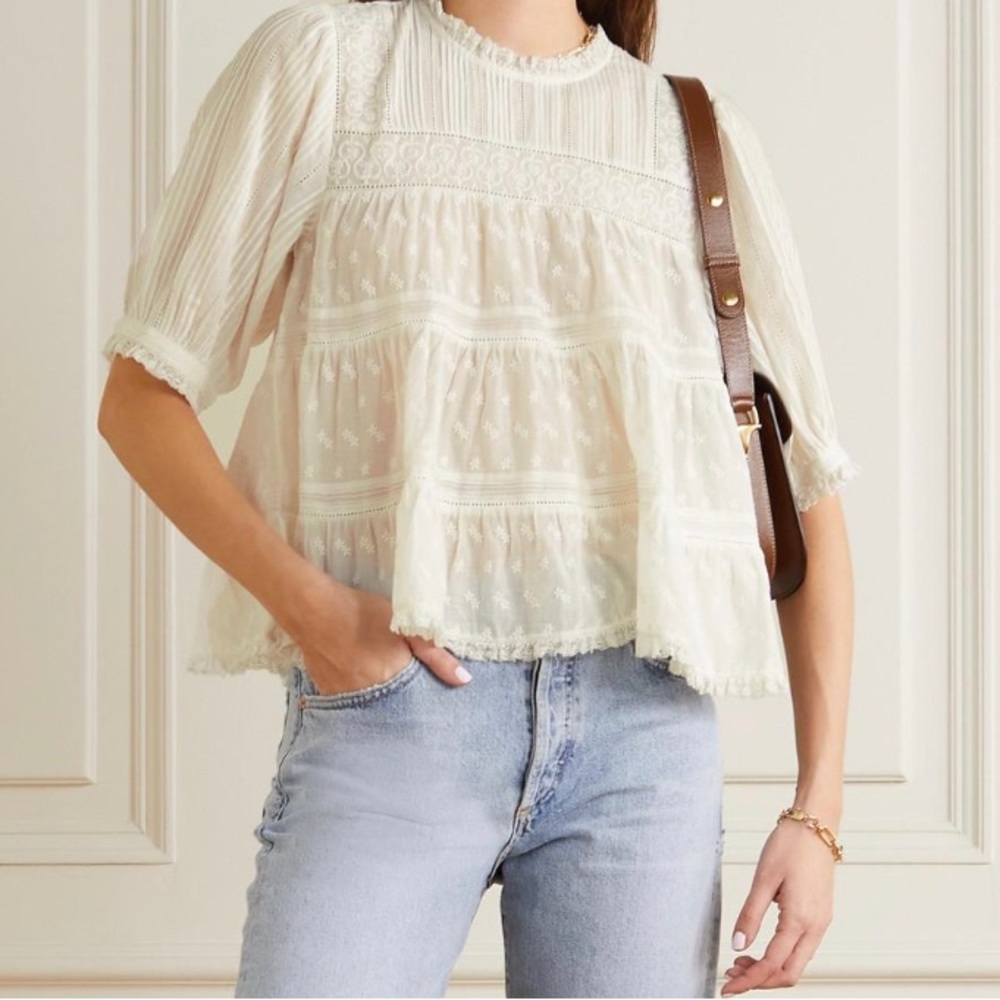 Doen Adnet Blouse, Salt, Size S